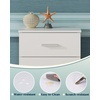 image:imageWLIVE Black Night Stand Set of 2 with 3 Drawers Small Wooden Nightstand Sets Bed Side Tables for Bedroom Living Room Dorm Modern Minimalist Bedside Table 129 D x 16 W x 216 HWhite