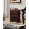 image:imageWLIVE Black Night Stand Set of 2 with 3 Drawers Small Wooden Nightstand Sets Bed Side Tables for Bedroom Living Room Dorm Modern Minimalist Bedside Table 129 D x 16 W x 216 HEspresso