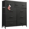 image:imageWLIVE 3 Drawer 7 Drawer and 9 Drawer Dresser Set Dresser for Bedroom Closet Hallway Storage Organizer Unit Dressers amp Chests of Drawers Charcoal Black