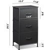 image:imageWLIVE 3 Drawer 7 Drawer and 9 Drawer Dresser Set Dresser for Bedroom Closet Hallway Storage Organizer Unit Dressers amp Chests of Drawers Charcoal Black