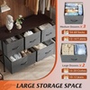 image:imageWLIVE Dresser for Bedroom with 5 Drawers Wide Chest of Drawers Fabric Dresser Storage Organizer Unit with Fabric Bins for Closet Living Room Hallway Tiedye Print Pink Purple BlueDark Gray