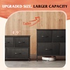 image:imageWLIVE Dresser for Bedroom with 5 Drawers Wide Chest of Drawers Fabric Dresser Storage Organizer Unit with Fabric Bins for Closet Living Room Hallway Tiedye Print Pink Purple BlueCharcoal Black