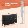 image:imageWLIVE Dresser for Bedroom with 5 Drawers Wide Chest of Drawers Fabric Dresser Storage Organizer Unit with Fabric Bins for Closet Living Room Hallway Tiedye Print Pink Purple BlueCharcoal Black