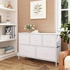 image:imageWLIVE Dresser for Bedroom with 5 Drawers Wide Chest of Drawers Fabric Dresser Storage Organizer Unit with Fabric Bins for Closet Living Room Hallway Tiedye Print Pink Purple BlueWhite