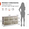 image:imageWLIVE Dresser for Bedroom with 5 Drawers Wide Chest of Drawers Fabric Dresser Storage Organizer Unit with Fabric Bins for Closet Living Room Hallway Tiedye Print Pink Purple BlueGreige Oak