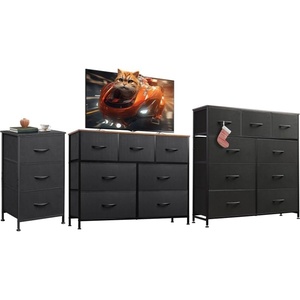 image:imageWLIVE 3 Drawer 7 Drawer and 9 Drawer Dresser Set Dresser for Bedroom Closet Hallway Storage Organizer Unit Dressers amp Chests of Drawers Charcoal Black