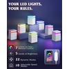 image:imageWLIVE Nightstand Set of 2 with Charging Station amp LED Lights Modern Night Stand with 3 Drawers and Sliding Top Bedside Table End Table with Hidden Space for Bedroom Living Room BlackWhite With 3 Drawers