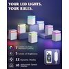image:imageWLIVE Nightstand Set of 2 with Charging Station amp LED Lights Modern Night Stand with 3 Drawers and Sliding Top Bedside Table End Table with Hidden Space for Bedroom Living Room BlackWhite With 3 Drawers