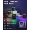 image:imageWLIVE Nightstand Set of 2 with Charging Station amp LED Lights Modern Night Stand with 3 Drawers and Sliding Top Bedside Table End Table with Hidden Space for Bedroom Living Room BlackBlack With 3 Drawers