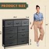 image:imageWLIVE 3 Drawer 5 Drawer and 9 Drawer Dresser Set Dresser for Bedroom Closet Hallway Storage Organizer Unit Dressers amp Chests of Drawers Charcoal Black Wood Grain Print