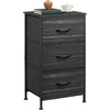 image:imageWLIVE 3 Drawer 5 Drawer and 9 Drawer Dresser Set Dresser for Bedroom Closet Hallway Storage Organizer Unit Dressers amp Chests of Drawers Charcoal Black Wood Grain Print