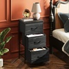 image:imageWLIVE 3 Drawer 5 Drawer and 9 Drawer Dresser Set Dresser for Bedroom Closet Hallway Storage Organizer Unit Dressers amp Chests of Drawers Charcoal Black Wood Grain Print