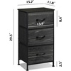 image:imageWLIVE 3 Drawer 5 Drawer and 9 Drawer Dresser Set Dresser for Bedroom Closet Hallway Storage Organizer Unit Dressers amp Chests of Drawers Charcoal Black Wood Grain Print