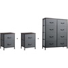 image:imageWLIVE 2 Drawer Dresser with 2 and 8 Drawer Dresser Set Storage Tower Organizer Unit for Bedroom Hallway Entryway