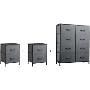 image:imageWLIVE 2 Drawer Dresser with 2 and 8 Drawer Dresser Set Storage Tower Organizer Unit for Bedroom Hallway Entryway