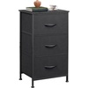 image:imageWLIVE 3 Drawer and 4 Drawer Dresser Set Dresser for Bedroom Closet Hallway Storage Organizer Unit Dressers amp Chests of Drawers with Fabric Bins Dark Grey