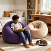 image:imageWLIVE 4 Pcs Inflatable Bean Bag Chair Purple2 Black1 Beige1