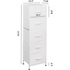 image:imageWLIVE 5 Drawer Dresser 7 Drawer and 9 Drawer Dresser Set Dresser for Bedroom Closet Hallway Storage Dresser Organizer Unit Dressers amp Chests of Drawers White
