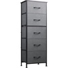 image:imageWLIVE 5 Drawer and 9 Drawer Dresser Set Dresser for Bedroom Closet Hallway Storage Organizer Unit Dressers amp Chests of Drawers with Fabric Bins Dark Grey
