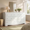image:imageWLIVE 63 Dresser for Bedroom Modern 9 Drawer Dresser with Exclusive AntiTip Structure Large Wooden Chest of Drawers with Metal Handles for Living Room Hallway Closet Home Furniture WhiteWhite