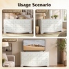 image:imageWLIVE 63 Dresser for Bedroom Modern 9 Drawer Dresser with Exclusive AntiTip Structure Large Wooden Chest of Drawers with Metal Handles for Living Room Hallway Closet Home Furniture WhiteWhite
