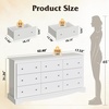 image:imageWLIVE 63 Dresser for Bedroom Modern 9 Drawer Dresser with Exclusive AntiTip Structure Large Wooden Chest of Drawers with Metal Handles for Living Room Hallway Closet Home Furniture WhiteWhite