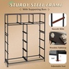 image:imageWLIVE Storage Organizer Unit with 11 Fabric Bins Storage Drawers Organizer with Steel Frame Tall Storage Tower Organizaton for Living Room Hallway Office Cream WhiteDark Grey