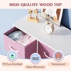 image:imageWLIVE Storage Organizer Unit with 11 Fabric Bins Storage Drawers Organizer with Steel Frame Tall Storage Tower Organizaton for Living Room Hallway Office Cream WhiteAPink