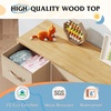 image:imageWLIVE Storage Organizer Unit with 11 Fabric Bins Storage Drawers Organizer with Steel Frame Tall Storage Tower Organizaton for Living Room Hallway Office Cream WhiteCream White