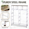 image:imageWLIVE Storage Organizer Unit with 11 Fabric Bins Storage Drawers Organizer with Steel Frame Tall Storage Tower Organizaton for Living Room Hallway Office Cream WhiteGreige