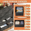 image:imageWLIVE Storage Organizer Unit with 11 Fabric Bins Storage Drawers Organizer with Steel Frame Tall Storage Tower Organizaton for Living Room Hallway Office Cream WhiteCharcoal Black Wood Grain Print