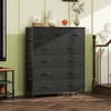 image:imageWLIVE Storage Organizer Unit with 11 Fabric Bins Storage Drawers Organizer with Steel Frame Tall Storage Tower Organizaton for Living Room Hallway Office Cream WhiteCharcoal Black