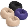 image:imageWLIVE 4 Pcs Inflatable Bean Bag Chair Purple1 Black1 Beige2