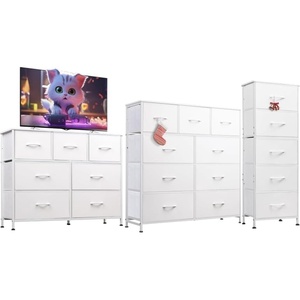 image:imageWLIVE 5 Drawer Dresser 7 Drawer and 9 Drawer Dresser Set Dresser for Bedroom Closet Hallway Storage Dresser Organizer Unit Dressers amp Chests of Drawers White