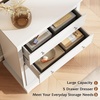 image:imageWLIVE 6 Drawer Dresser for Bedroom59 Wood Dresser with AntiTip Structure  SGS Certification Large Modern Chest of Drawers for Living Room Hallway Closet Home Furniture TV stand BlackWhite