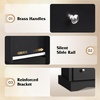 image:imageWLIVE 6 Drawer Dresser for Bedroom59 Wood Dresser with AntiTip Structure  SGS Certification Large Modern Chest of Drawers for Living Room Hallway Closet Home Furniture TV stand BlackBlack