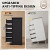 image:imageWLIVE 6 Drawer Dresser for Bedroom59 Wood Dresser with AntiTip Structure  SGS Certification Large Modern Chest of Drawers for Living Room Hallway Closet Home Furniture TV stand BlackBlack