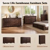 image:imageWLIVE Brown Dresser for Bedroom 9 Drawer Wooden Chest of Drawers with SGSTested AntiTip Design 62 Inch Wide Rustic Dresser TV Stand for Living Room Hallway and Closet Large Storage CabinetRustic Brown