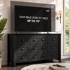 image:imageWLIVE Brown Dresser for Bedroom 9 Drawer Wooden Chest of Drawers with SGSTested AntiTip Design 62 Inch Wide Rustic Dresser TV Stand for Living Room Hallway and Closet Large Storage CabinetBlack