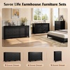image:imageWLIVE 5 Drawer Black Dresser for Bedroom Unique AntiTip Structure Wood Chest of Drawers with Mental Handles Tall Storage Organizer Cabinet for Living Room Hallway Closet HomeBlack