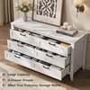 image:imageWLIVE 5 Drawer Black Dresser for Bedroom Unique AntiTip Structure Wood Chest of Drawers with Mental Handles Tall Storage Organizer Cabinet for Living Room Hallway Closet HomeWhite