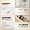 image:imageWLIVE 5 Drawer Black Dresser for Bedroom Unique AntiTip Structure Wood Chest of Drawers with Mental Handles Tall Storage Organizer Cabinet for Living Room Hallway Closet HomeWhite