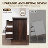 image:imageWLIVE 63 Dresser for Bedroom Modern 9 Drawer Dresser with Exclusive AntiTip Structure Wooden Chest of Drawers with Metal Handles for Living Room Hallway Closet Home Furniture Rustic BrownRustic Brown