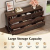 image:imageWLIVE 63 Dresser for Bedroom Modern 9 Drawer Dresser with Exclusive AntiTip Structure Wooden Chest of Drawers with Metal Handles for Living Room Hallway Closet Home Furniture Rustic BrownRustic Brown