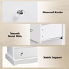 image:imageWLIVE 63 Dresser for Bedroom Modern 9 Drawer Dresser with Exclusive AntiTip Structure Wooden Chest of Drawers with Metal Handles for Living Room Hallway Closet Home Furniture Rustic BrownWhite