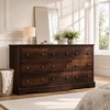image:imageWLIVE 63 Dresser for Bedroom Modern 9 Drawer Dresser with Exclusive AntiTip Structure Wooden Chest of Drawers with Metal Handles for Living Room Hallway Closet Home Furniture Rustic BrownRustic Brown