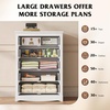 image:imageWLIVE 63 Dresser for Bedroom Modern 9 Drawer Dresser with Exclusive AntiTip Structure Wooden Chest of Drawers with Metal Handles for Living Room Hallway Closet Home Furniture Rustic BrownWhite