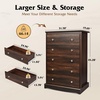 image:imageWLIVE 63 Dresser for Bedroom Modern 9 Drawer Dresser with Exclusive AntiTip Structure Wooden Chest of Drawers with Metal Handles for Living Room Hallway Closet Home Furniture Rustic BrownRustic Brown