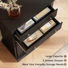 image:imageWLIVE 63 Dresser for Bedroom Modern 9 Drawer Dresser with Exclusive AntiTip Structure Wooden Chest of Drawers with Metal Handles for Living Room Hallway Closet Home Furniture Rustic BrownBlack