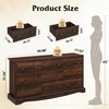 image:imageWLIVE 63 Dresser for Bedroom Modern 9 Drawer Dresser with Exclusive AntiTip Structure Wooden Chest of Drawers with Metal Handles for Living Room Hallway Closet Home Furniture Rustic BrownRustic Brown